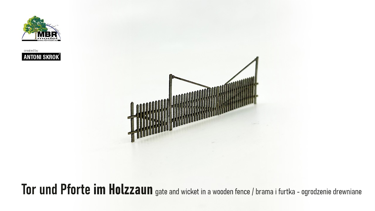 Tor und Pforte im Holzzaun /gate and wicket in a wooden fence/ brama i furtka - ogrodzenie drewniane