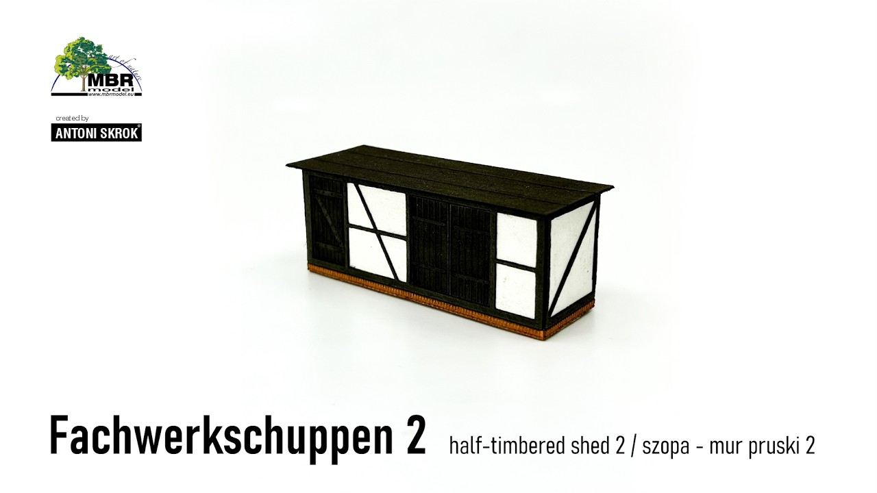 Fachwerkschuppen 2 / half - timbered shed 2 / szopa - mur pruski 2