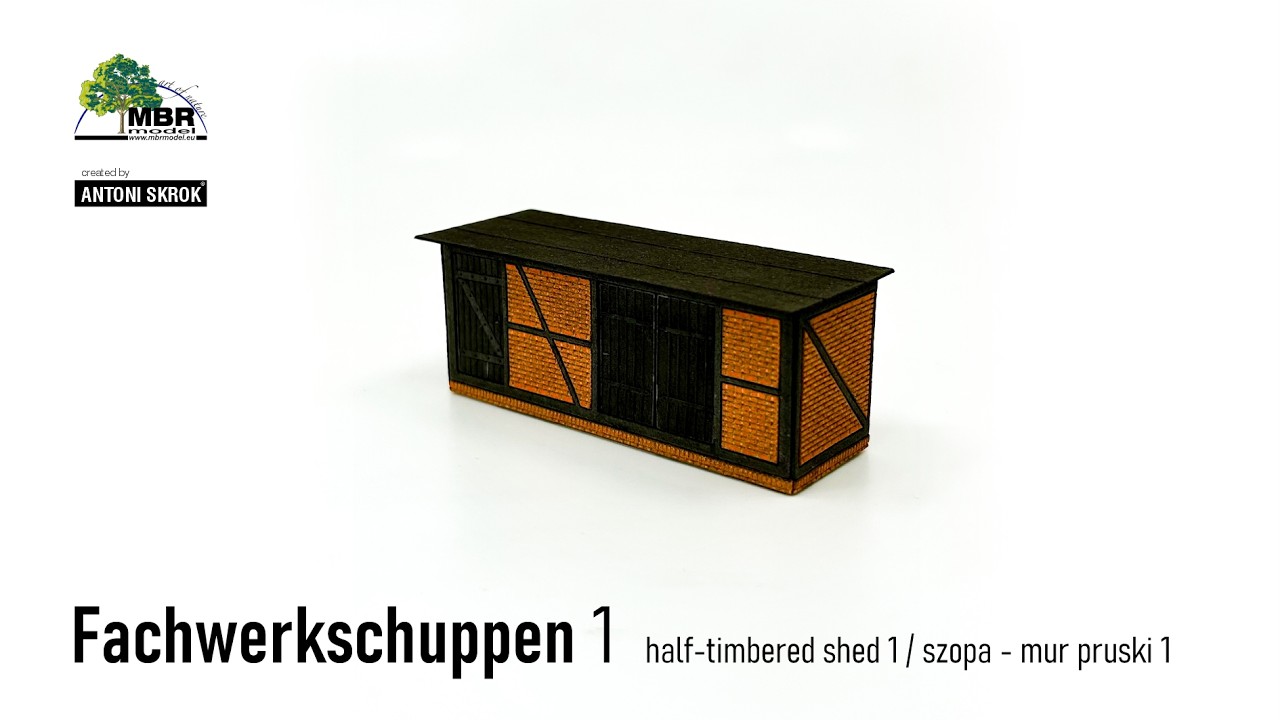 Fachwerkschuppen 1 / half-timbered shed 1 / szopa - mur pruski 1
