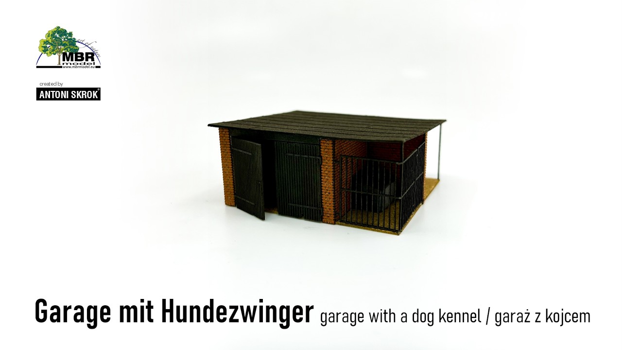 Garage mit Hundezwinger / garage with a dog kennel / garaż z kojcem